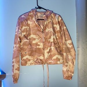 Pink Camo Windbreaker